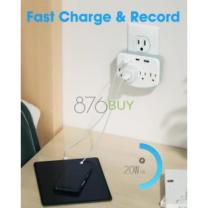 Wall Power Outlet 128GB Hidden Video Camera