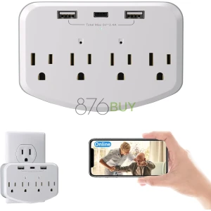 Wall Power Outlet 128GB Hidden Video Camera