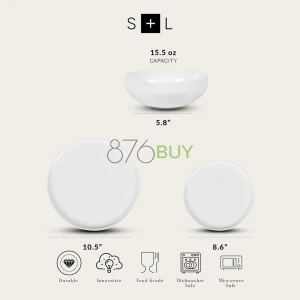 WhiteStone Lain Quinn Bone China 12-Piece Dinnerware Set