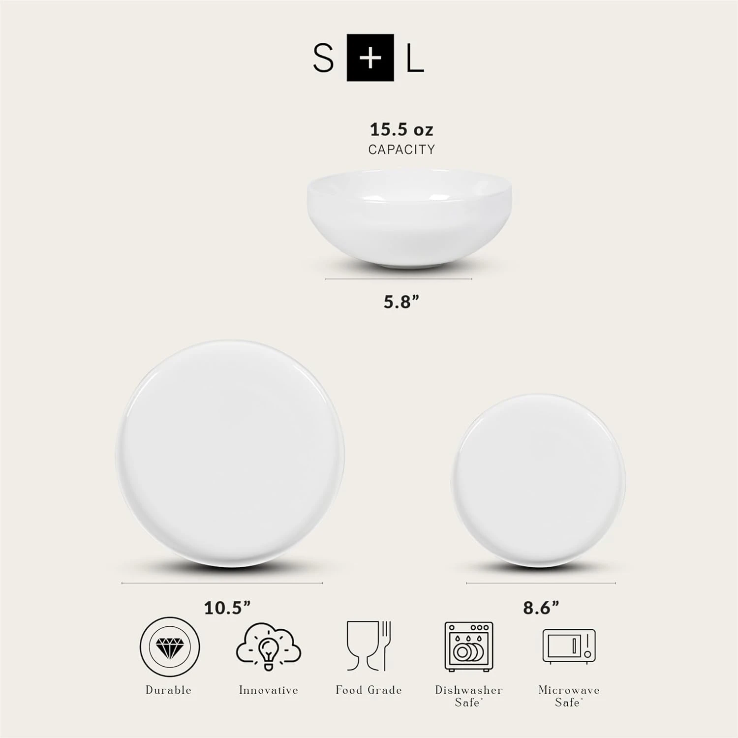 WhiteStone Lain Quinn Bone China 12-Piece Dinnerware Set - Image 2