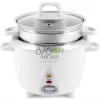 Aroma Housewares 6-Cup 1.2Qt. Select Stainless Pot-Style Rice Cooker, & Food Steamer