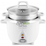 Aroma Housewares 6-Cup 1.2Qt. Select Stainless Pot-Style Rice Cooker, & Food Steamer