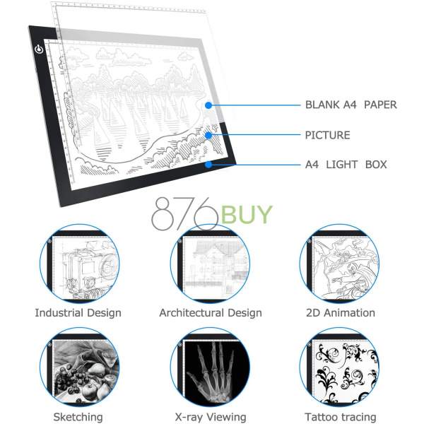Artograph LED LightPad - 6" x 9" - Image 5