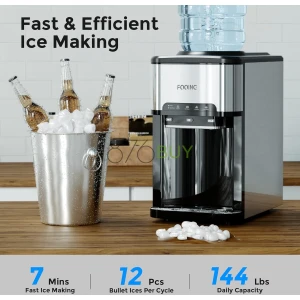 3 in 1 Portable Ice Maker with Hot/Cold Water Dispenser