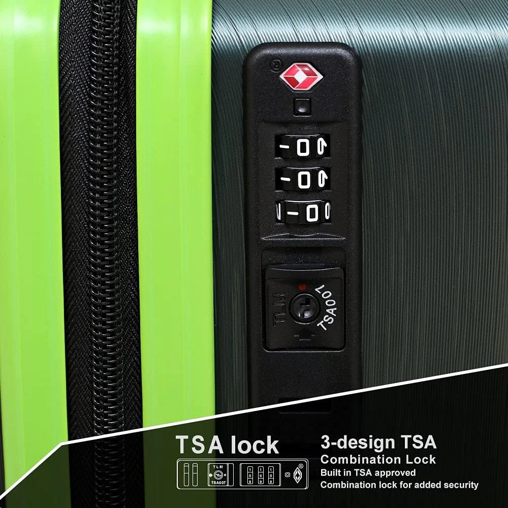 Feybaul Luggage 3 Piece Hardside Suitcase Set - Image 3