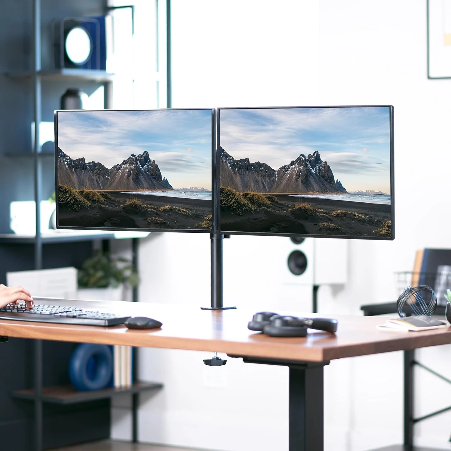 VIVO Heavy DutyDual Monitor Desk Mount - Image 4