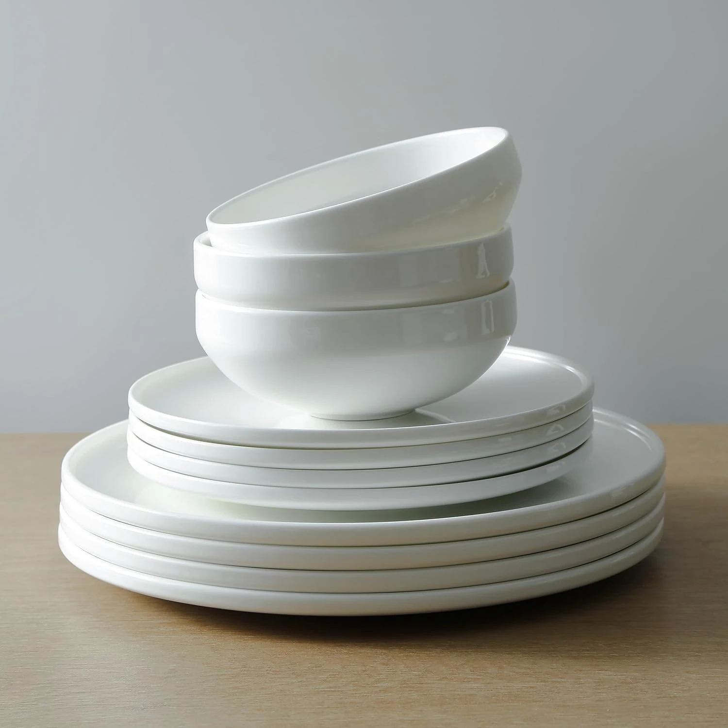 WhiteStone Lain Quinn Bone China 12-Piece Dinnerware Set - Image 7