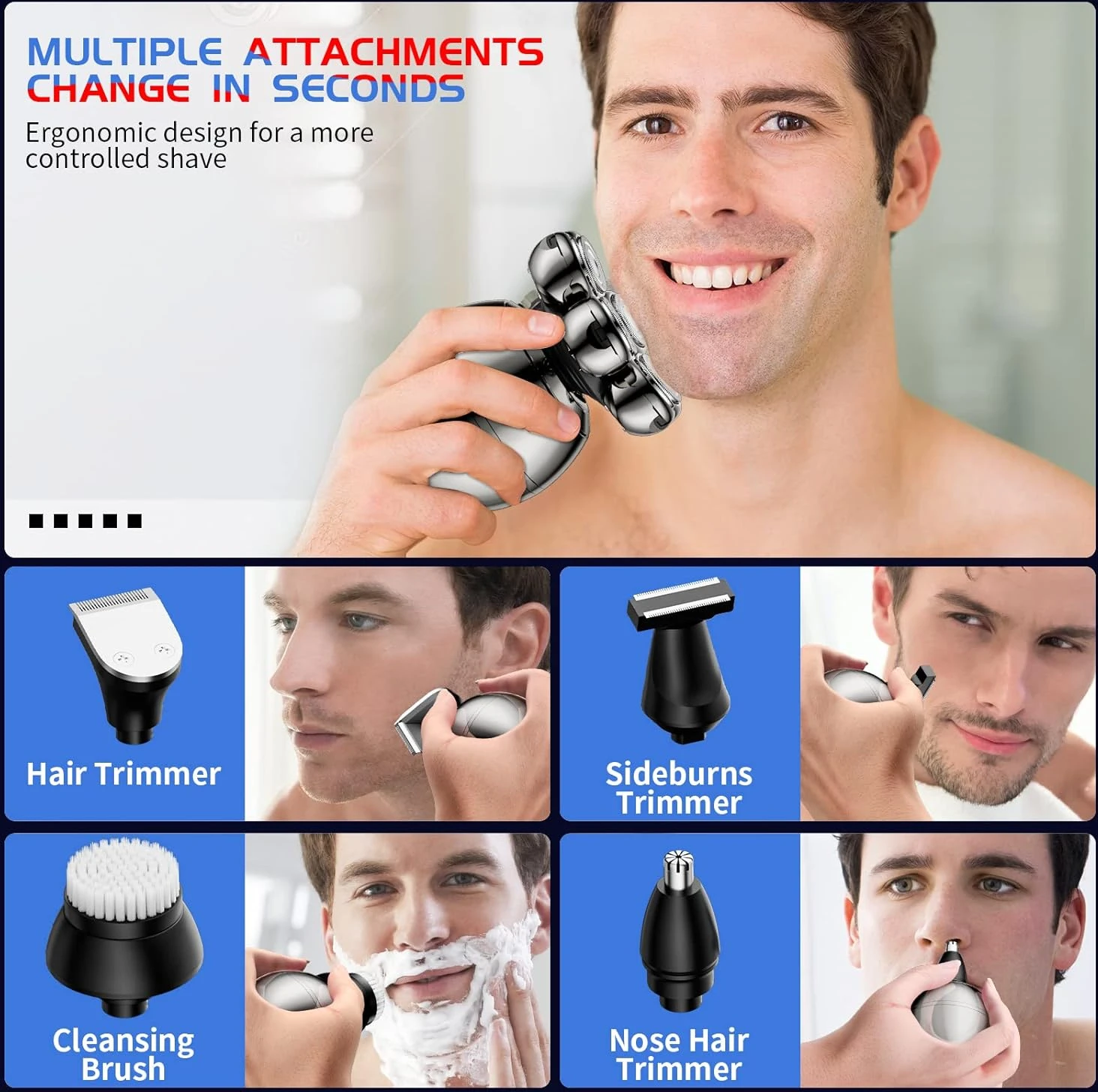 Tatayo Electric 5 in 1 Bald Head Shaver - Image 3