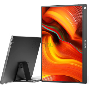 Portable Monitor, BOIFUN 15.8" USB-C 1080P Computer Monitor