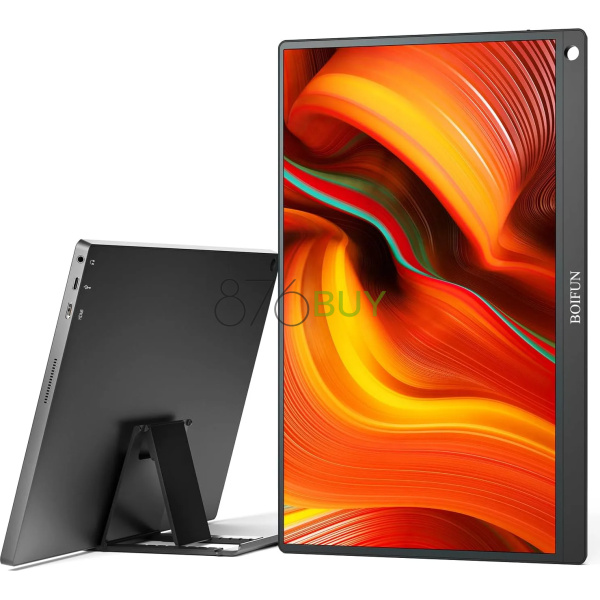 Portable Monitor, BOIFUN 15.8" USB-C 1080P Computer Monitor