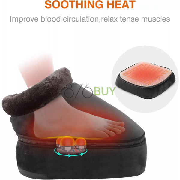 Snailax 2-in-1 Shiatsu Foot and Back Massager with Heat - Image 7