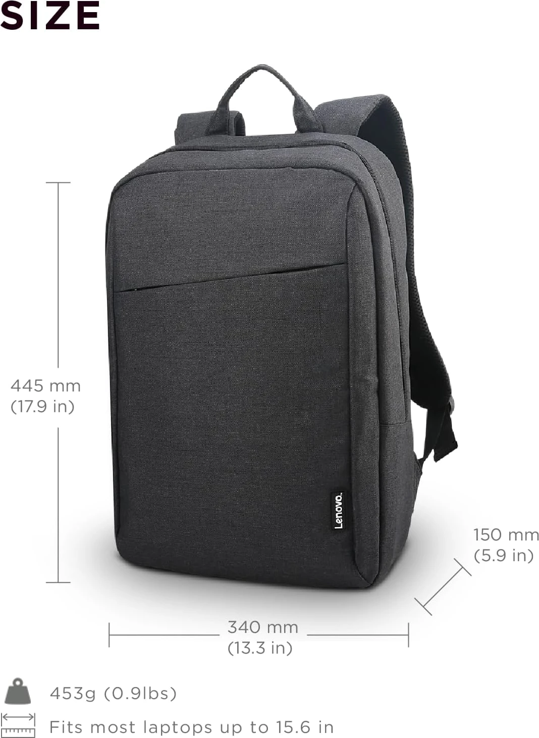 Lenovo Laptop Backpack B210, 15.6-Inch Laptop - Image 3