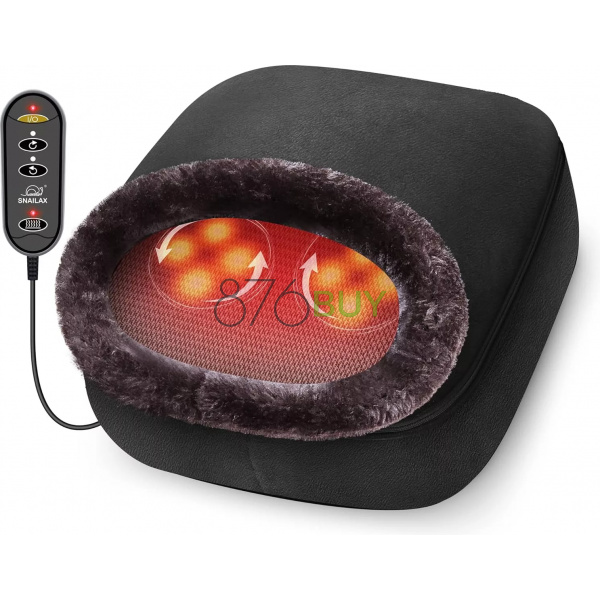 Snailax 2-in-1 Shiatsu Foot and Back Massager with Heat