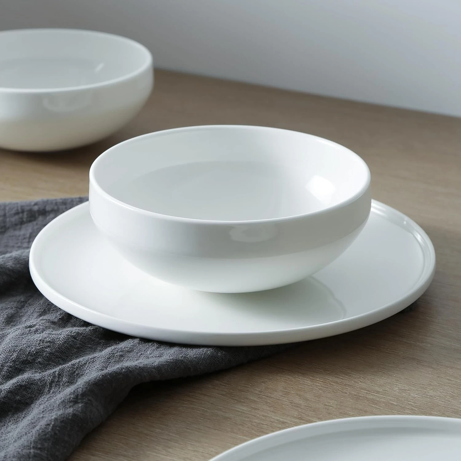 WhiteStone Lain Quinn Bone China 12-Piece Dinnerware Set - Image 6