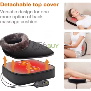 Snailax 2-in-1 Shiatsu Foot and Back Massager with Heat