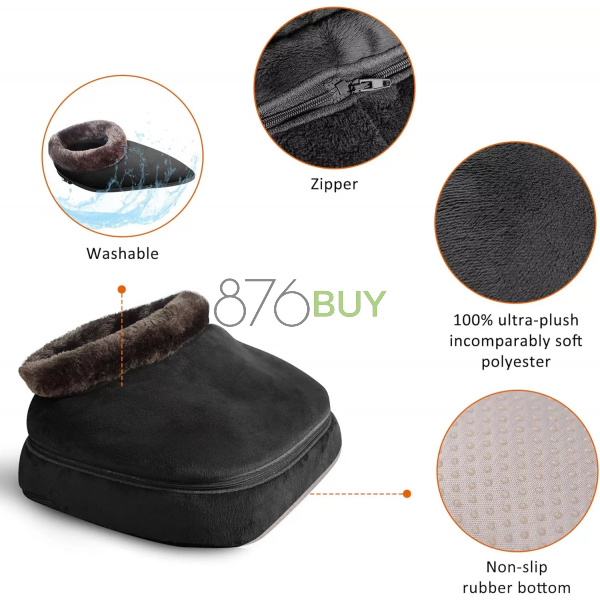 Snailax 2-in-1 Shiatsu Foot and Back Massager with Heat - Image 4