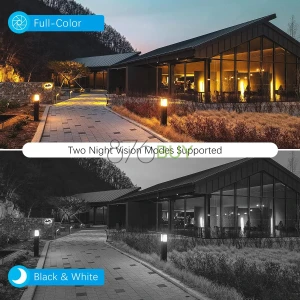 OOSSXX Solar Outdoor Security Camera, WiFi 360°