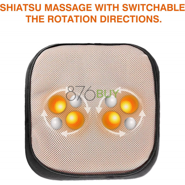 Snailax 2-in-1 Shiatsu Foot and Back Massager with Heat - Image 6