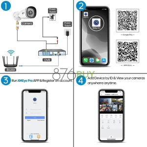 XVIM 8CH 1080P Security Camera System with 1 TB DVR