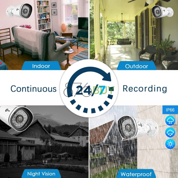 XVIM 8CH 1080P Security Camera System with 1 TB DVR - Image 5