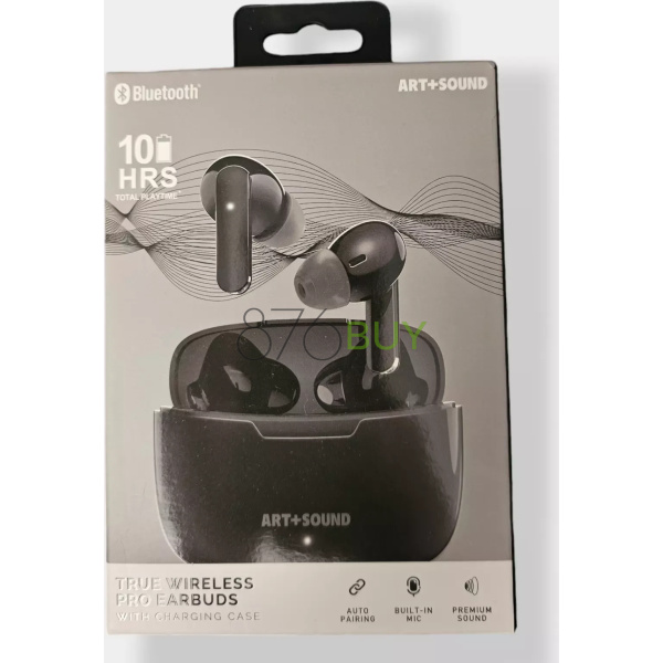 Art + Sound Bluetooth True Wireless Pro Ear Buds with Charge Case - Image 3