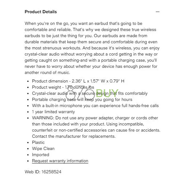Art + Sound Bluetooth True Wireless Pro Ear Buds with Charge Case - Image 2