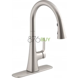 Kohler Bevin Pull-Down Kitchen Faucet, Stainless Steel