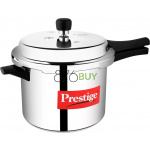 Prestige Popular Aluminum Pressure Cooker, 5 L, Silver