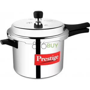 Prestige Popular Aluminum Pressure Cooker, 5 L, Silver