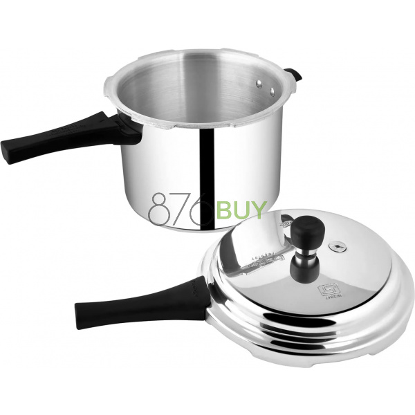 Prestige Popular Pressure Cooker, 10 Liter, Silver - Image 2