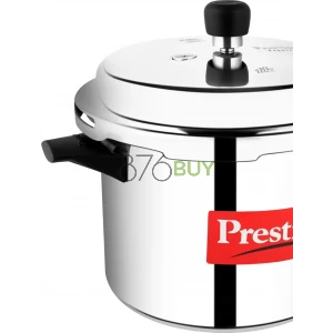Prestige Popular Aluminum Pressure Cooker, 5 L, Silver