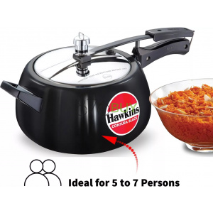 Hawkins CB50 Hard Anodised Pressure Cooker, 5-Liter