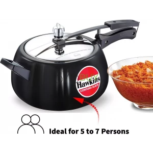 Hawkins CB50 Hard Anodised Pressure Cooker, 5-Liter