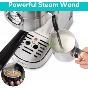 CASABREWS Compact Espresso Maker with Steam Milk Frother