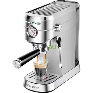 CASABREWS Compact Espresso Maker with Steam Milk Frother