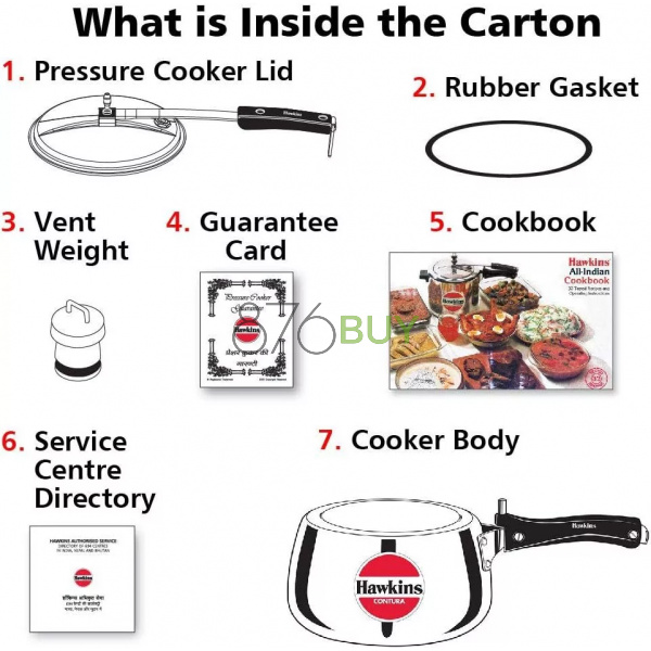 Hawkins Contura Pressure Cooker 3.0-Litre - Image 2