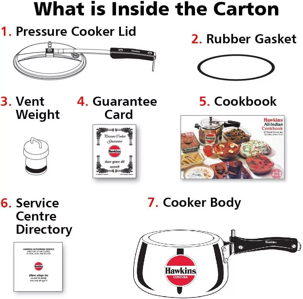 Hawkins Contura Pressure Cooker 3.0-Litre - Image 2