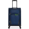 U.S. Traveler Aviron Bay Expandable Softside Luggage with Spinner Wheels, Navy, Carry-on 22-Inch