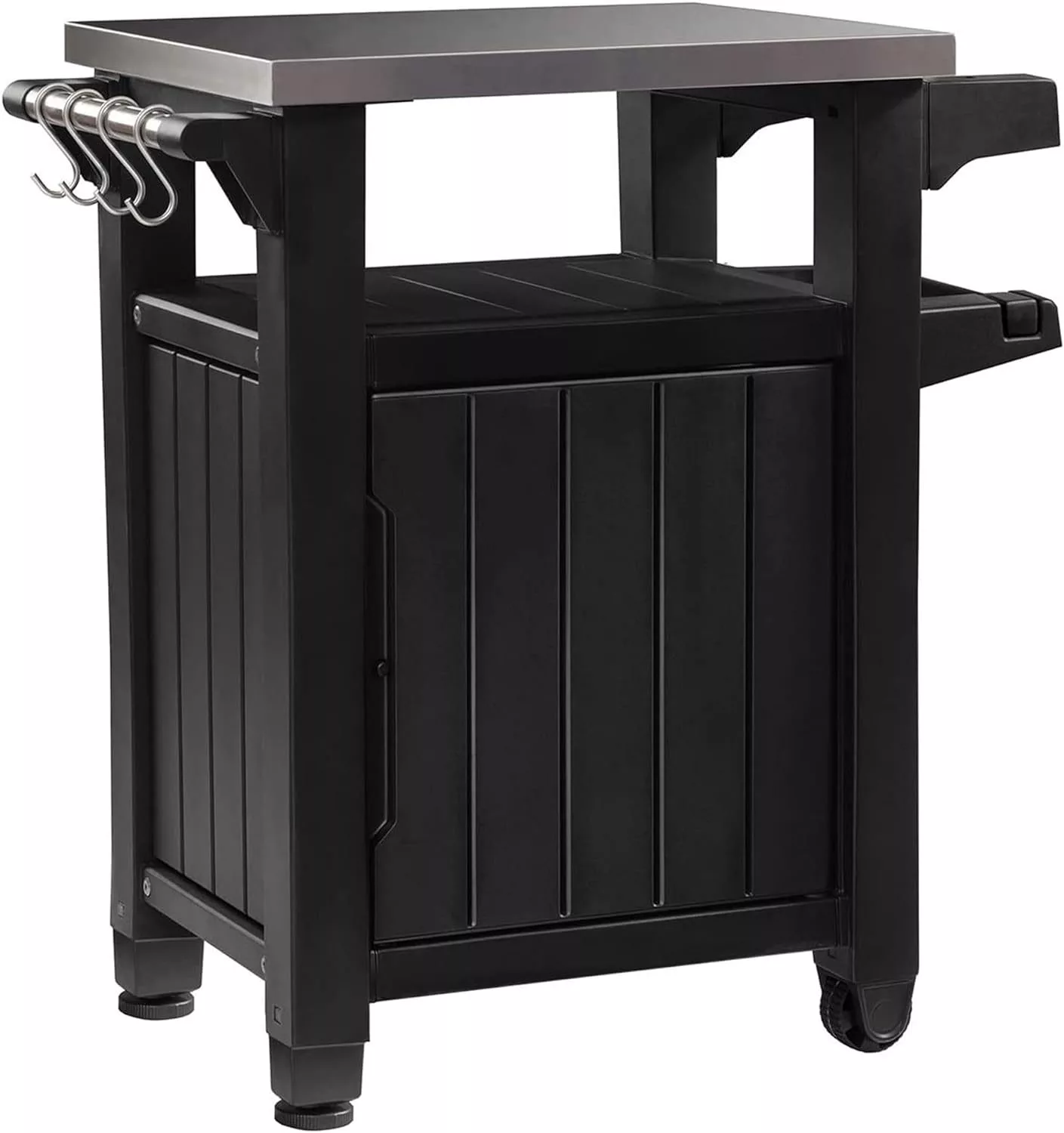 Keter Outdoor BBQ Grill Prep & Serving Cart