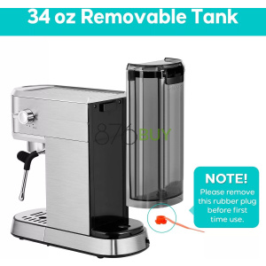 CASABREWS Compact Espresso Maker with Steam Milk Frother