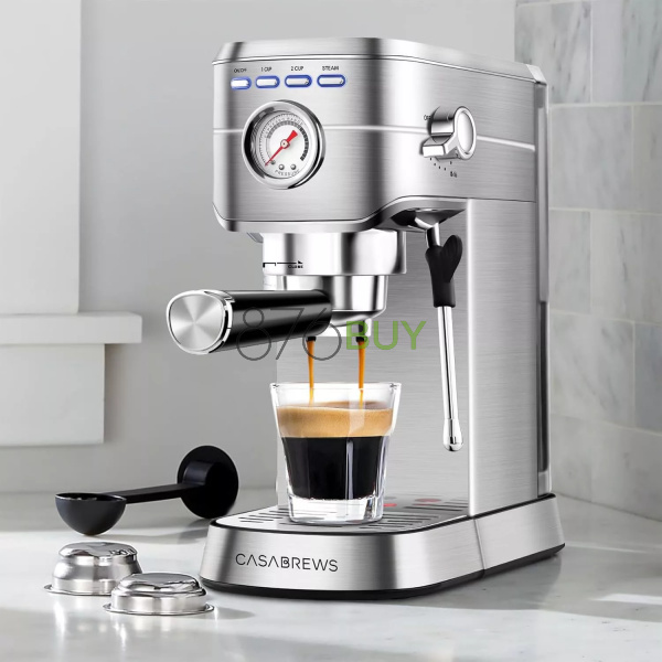 CASABREWS Compact Espresso Maker with Steam Milk Frother - Image 9