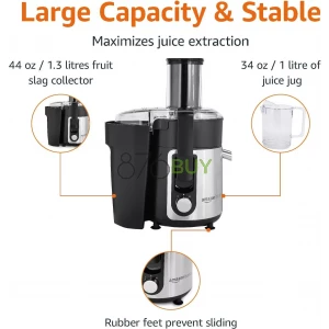Amazon Basics Wide-Mouth, 2 speed centrifugal juicer