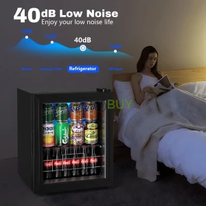 EUASOO 75 Can Freestanding Mini Beverage Fridge