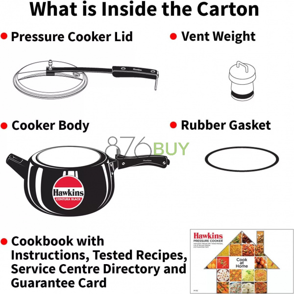 Hawkins CB50 Hard Anodised Pressure Cooker, 5-Liter - Image 7