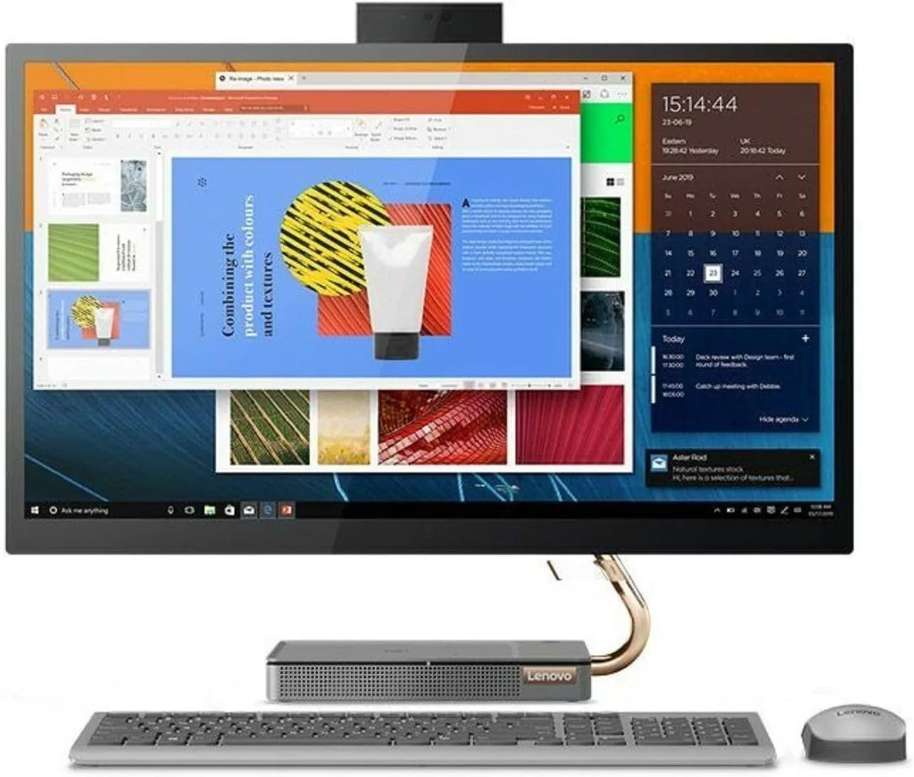 Lenovo 27" QHD Touchscreen All-in-One Ideacentre 5 Computer - 16GB DDR4 RAM, 512GB - Image 2