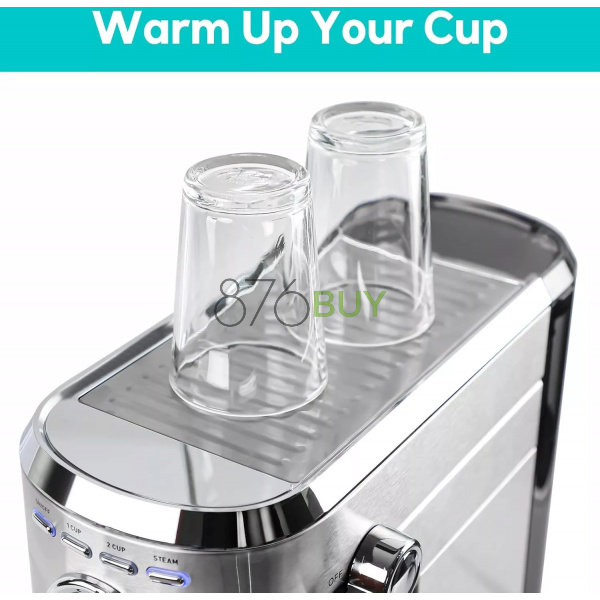 CASABREWS Compact Espresso Maker with Steam Milk Frother - Image 4