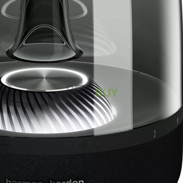 Harman Kardon Aura Studio 3 - Elegant, BT Wireless Speaker with Premium Design and Ambient Lighting- Black - Image 3