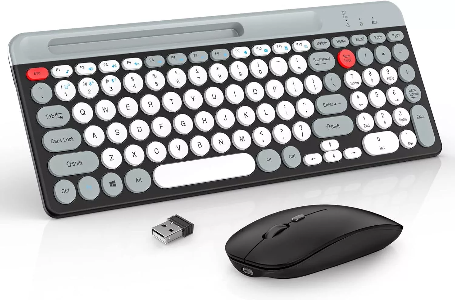 LORERAN 2.4G/Bluetooth Wireless Keyboard and Mouse Combo - Image 2