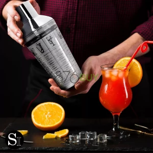 Silver One Stainless Steel  Cocktail Shaker