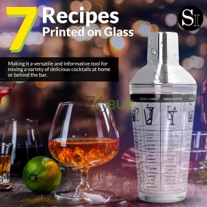 Silver One Stainless Steel  Cocktail Shaker